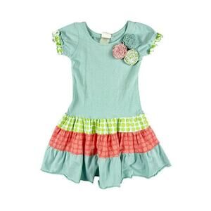 Swanky Baby Vintage Tiered Skirted Dress 4-5